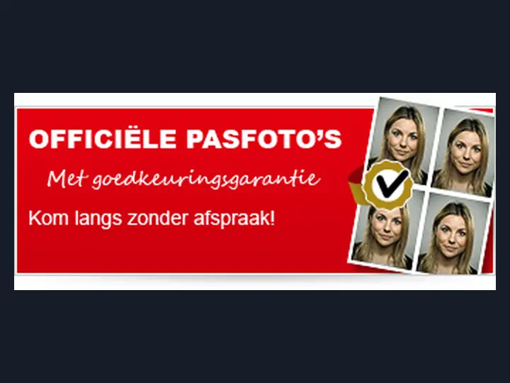 Officiële pasfoto's met goedkeuringsgarantie